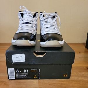 ***SOLD***jordan Retro 11 "CONCORD" (PS) size 3Y USED $105 with BOX